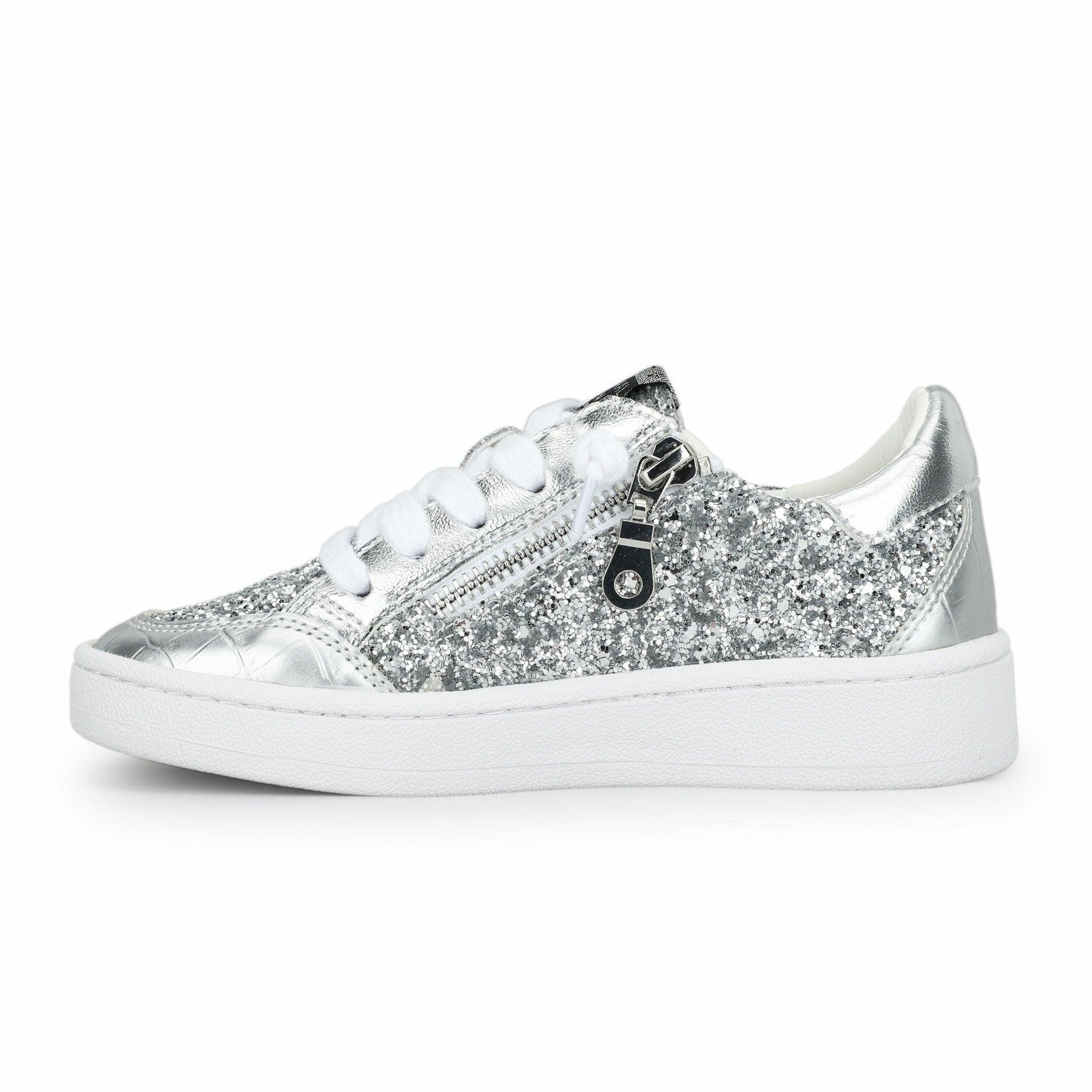 KIDS HALEE - WASHED SILVER CROCO | Vintage Havana Shoes