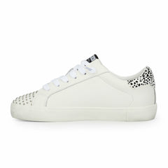 RAELYN - WHITE BLACK STUDS | Vintage Havana Shoes
