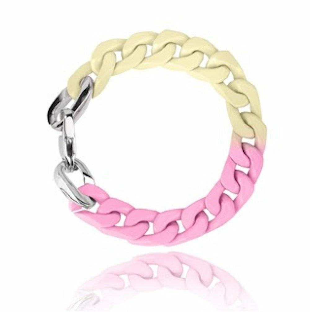 DOUBLE DIP BRACELET PINK/LEMON | Vintage Havana Accessories