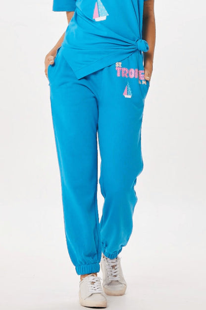 Bright Blue St. Tropez Jet Setter Surf Wash Jogger | Vintage Havana Women