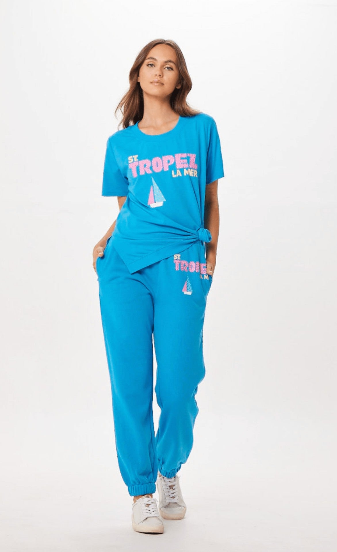 Bright Blue St. Tropez Jet Setter Surf Wash Jogger | Vintage Havana Women