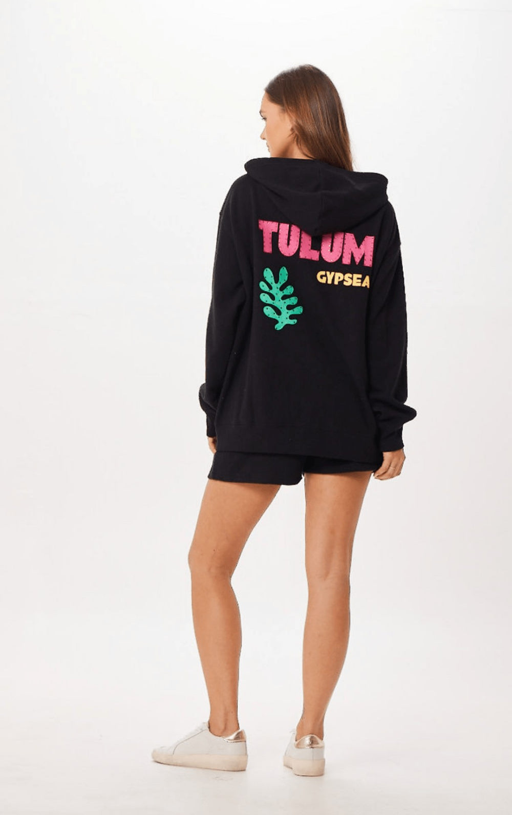 Black Tulum Jet Setter Surf Wash Zip Up | Vintage Havana Clothing