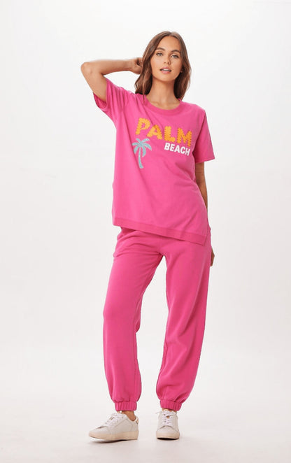 Hot Pink Palm Beach Jet Setter T-Shirt | Vintage Havana Women