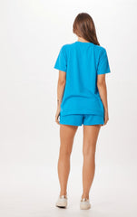 Bright Blue St. Tropez Jet Setter T-Shirt | Vintage Havana Clothing