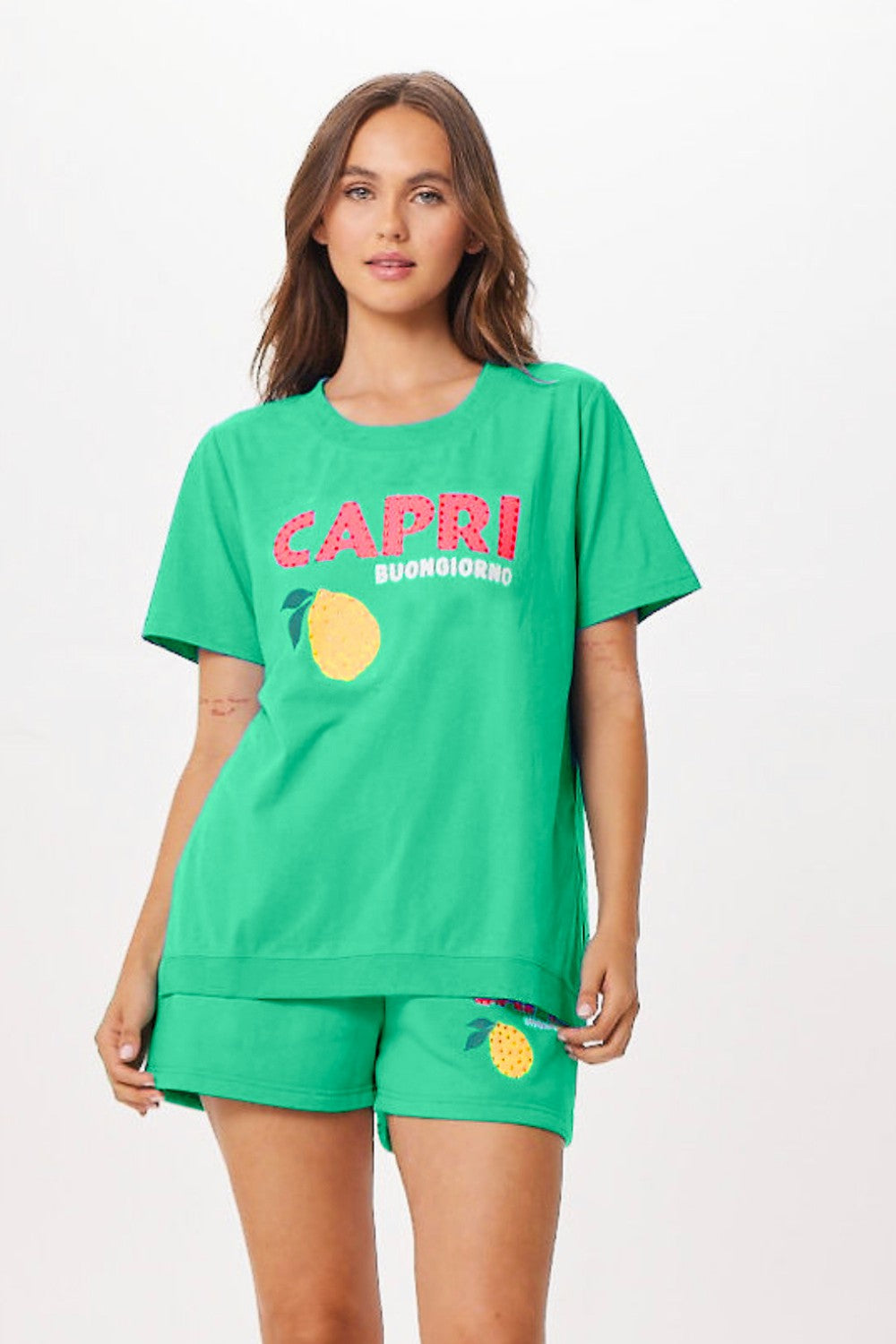 Surf Green Capri Jet Setter T-Shirt | Vintage Havana Clothing