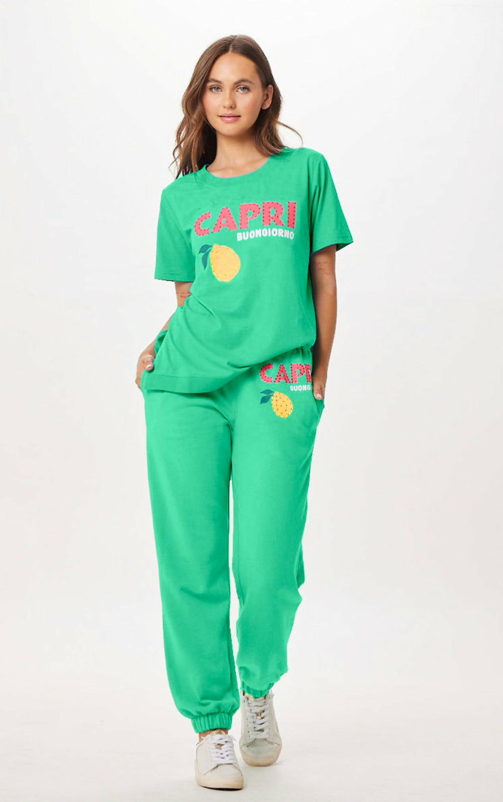 Surf Green Capri Jet Setter T-Shirt | Vintage Havana Clothing