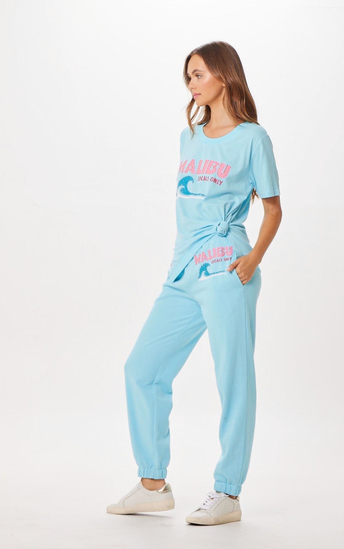Tropical Blue Malibu Jet Setter T-Shirt | Vintage Havana Clothing