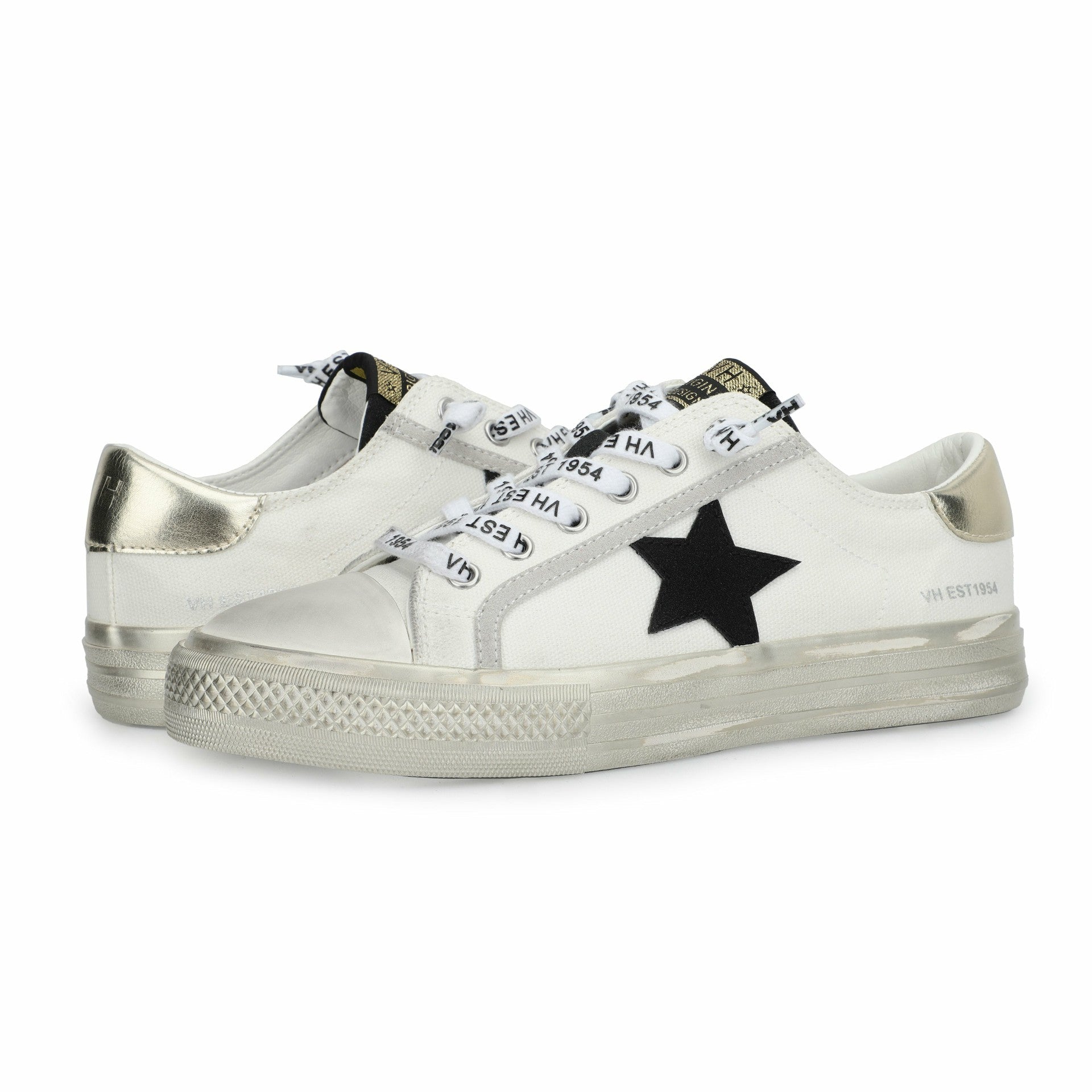 ALIVE - WHITE BLACK GOLD | Vintage Havana Shoes