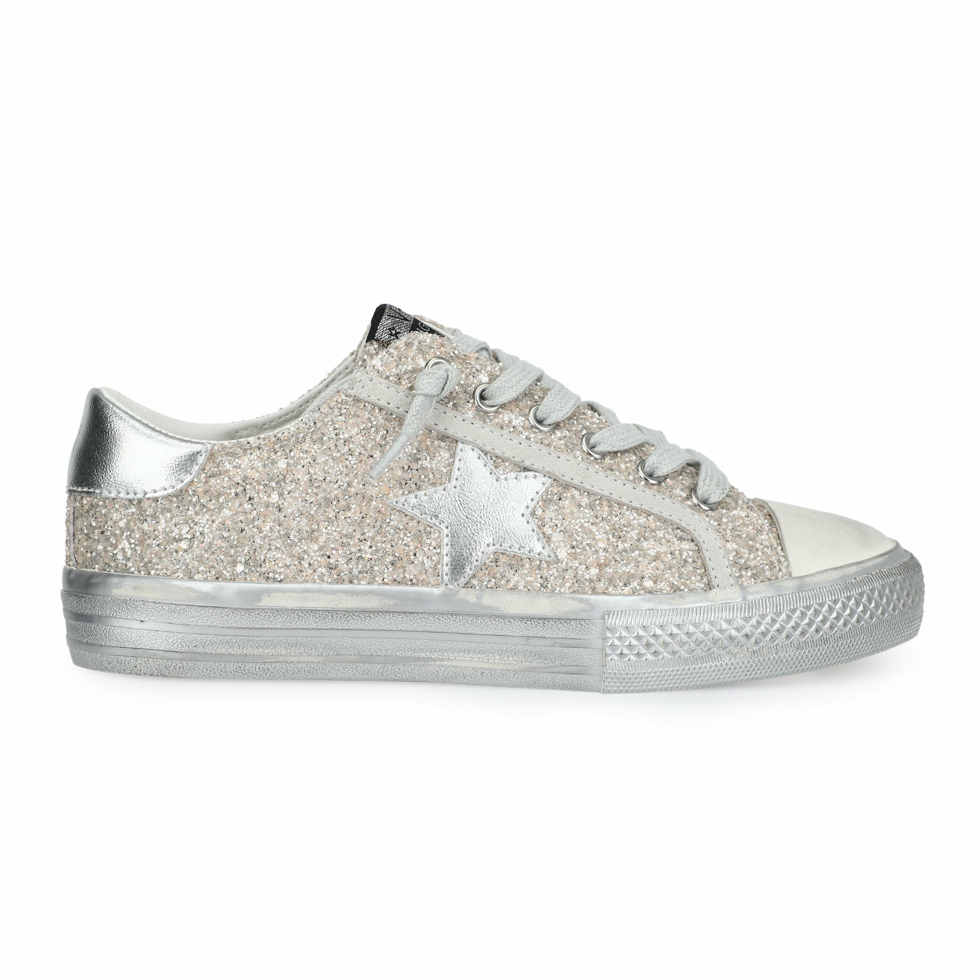 ALIVE - CHUNKY GLITTER SILVER | Vintage Havana Shoes