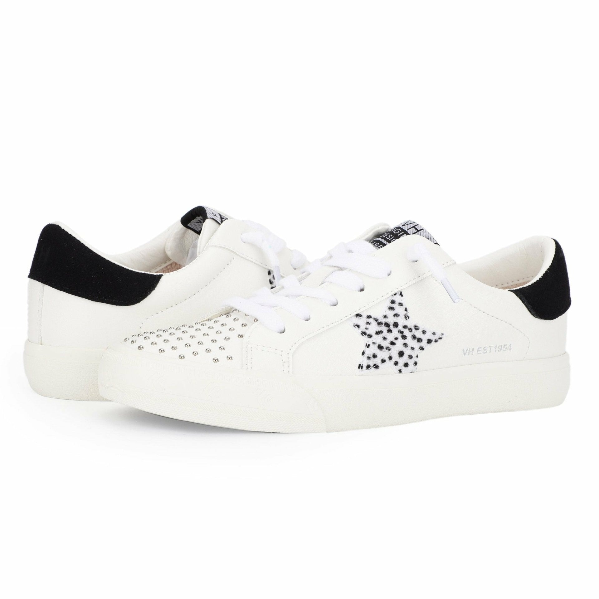 GRANDE - WHITE STUDDED CHEETAH MIX | Vintage Havana Shoes