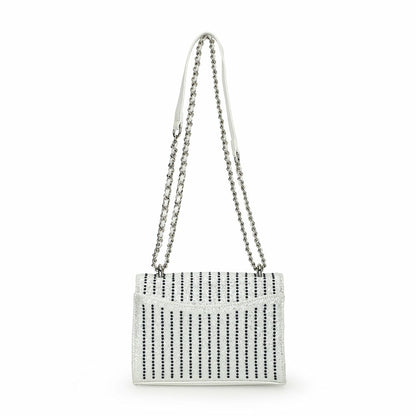 OLIVIA BAG- WHITE/ BLUE | Vintage Havana Women