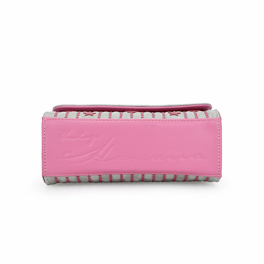 OLIVIA BAG-WHITE PINK | Vintage Havana Accessories
