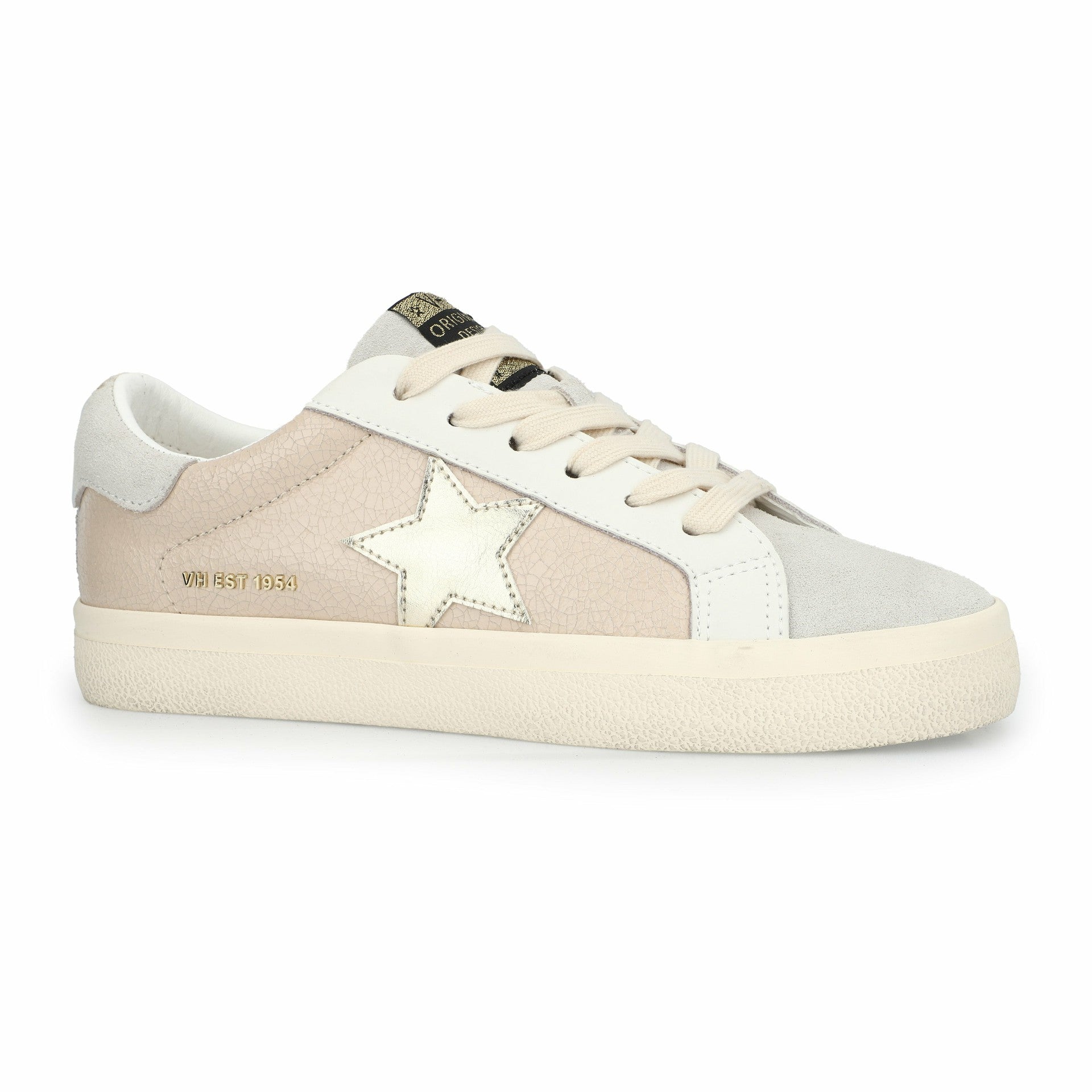 FLAIR 30 - TAUPE CRACKED LEATHER | Vintage Havana Shoes