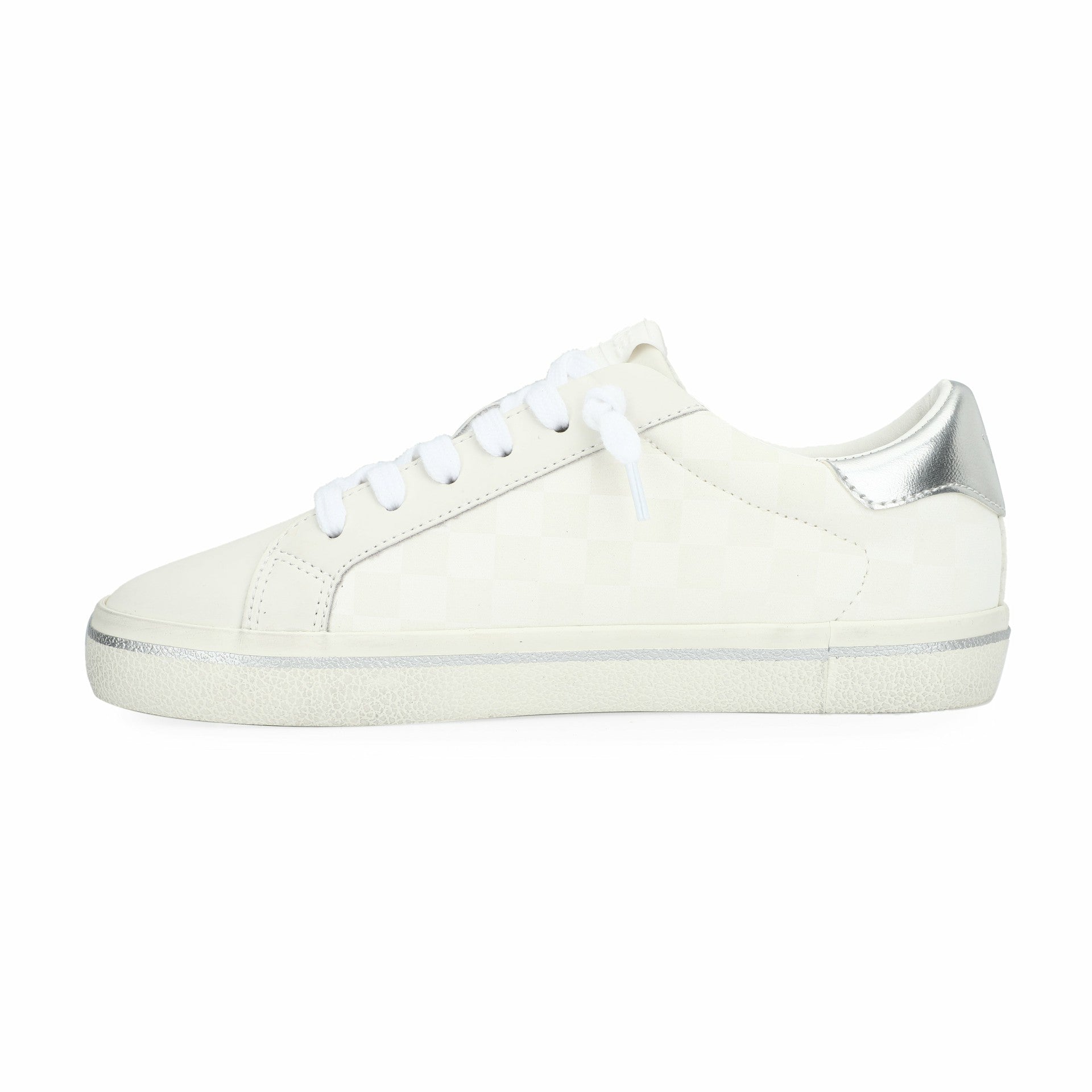 FLAIR 35 - WHITE CHECKERED/SILVER | Vintage Havana Shoes