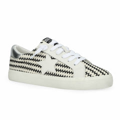 FLAIR 45 - BLACK/WHITE CROCHET | Vintage Havana Shoes