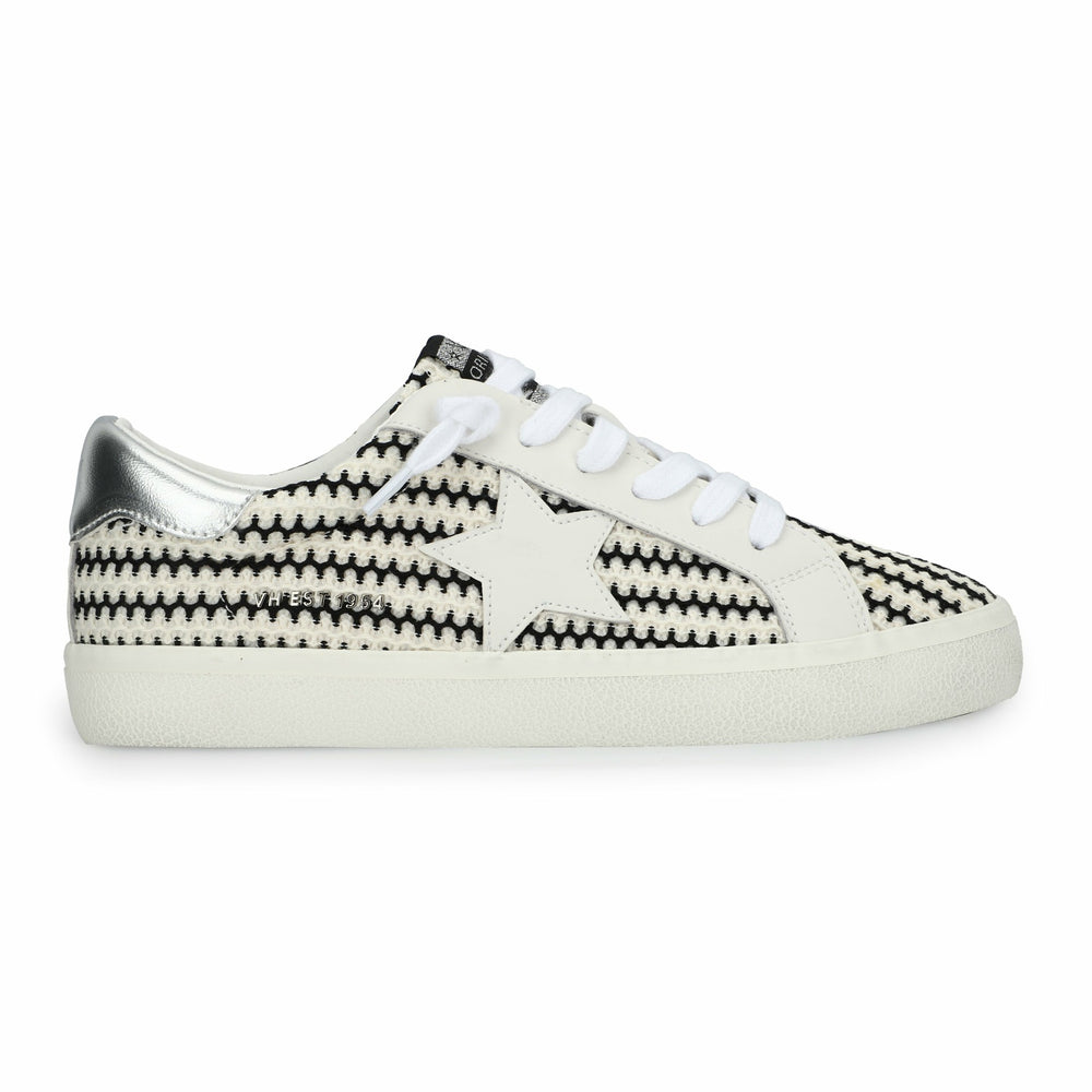 FLAIR 45 - BLACK/WHITE CROCHET | Vintage Havana Shoes
