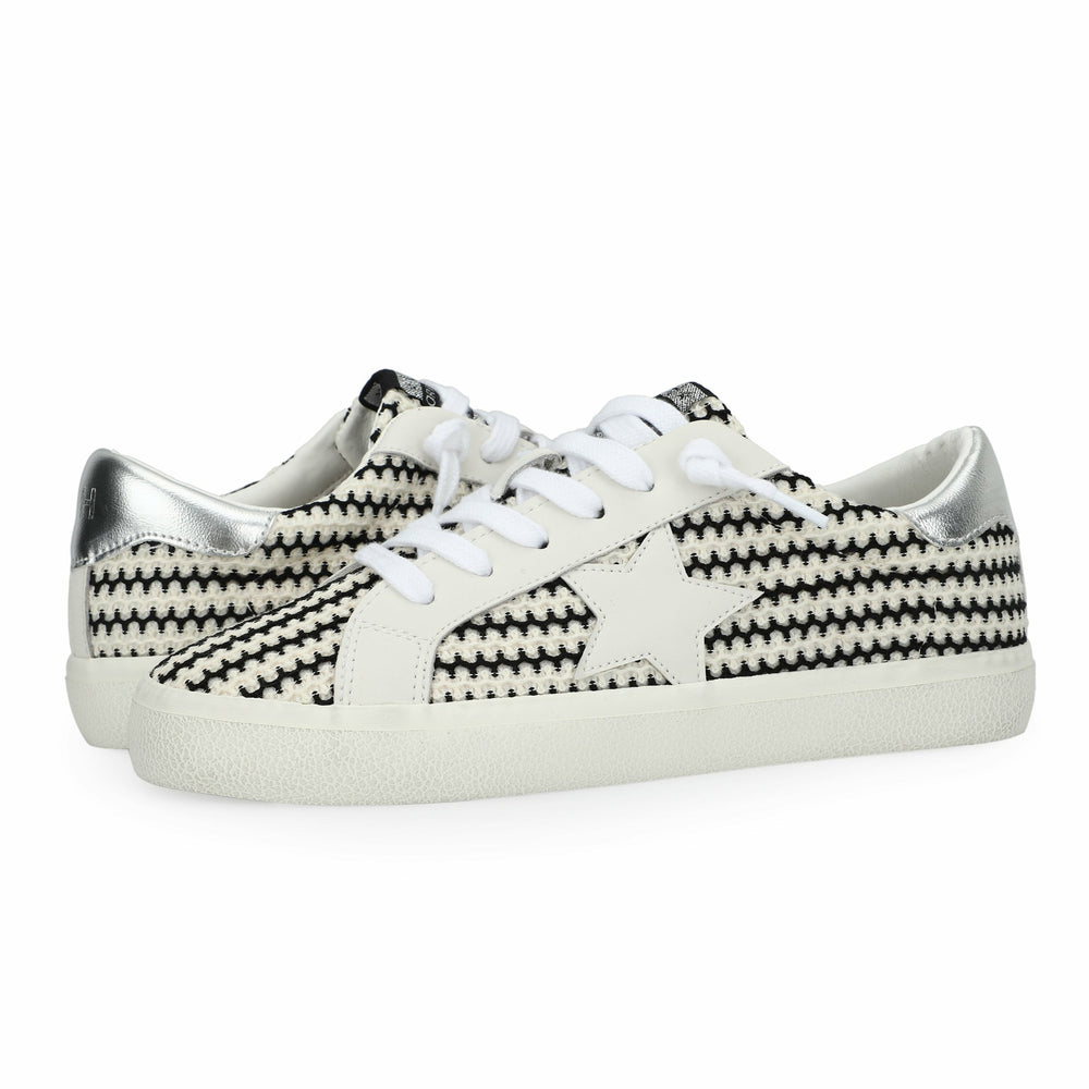 FLAIR 45 - BLACK/WHITE CROCHET | Vintage Havana Shoes