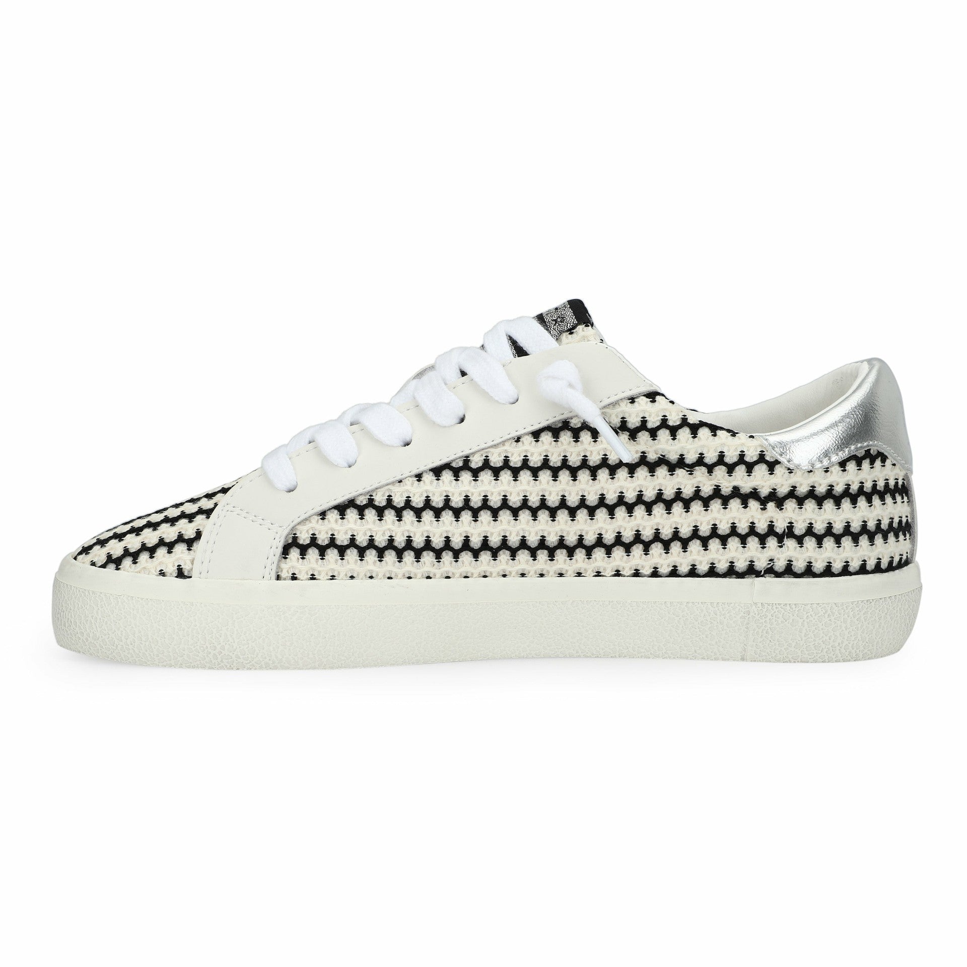 FLAIR 45 - BLACK/WHITE CROCHET | Vintage Havana Shoes