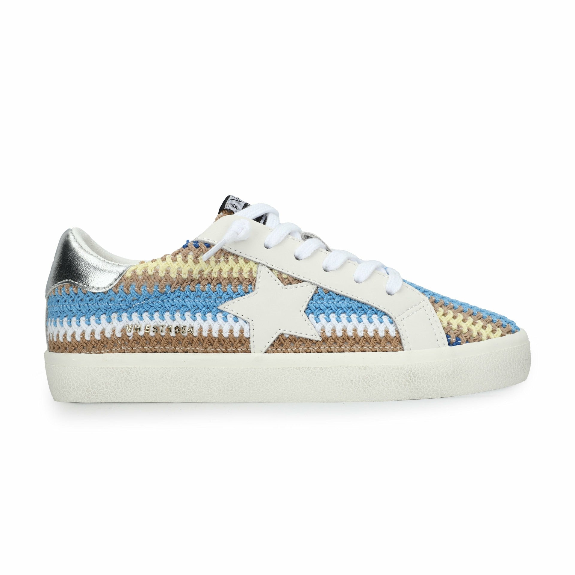 FLAIR 46 - BLUE/BROWN CROCHET MULTI | Vintage Havana Shoes