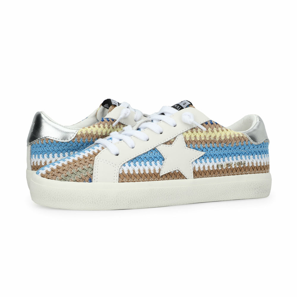 FLAIR 46 - BLUE/BROWN CROCHET MULTI | Vintage Havana Shoes