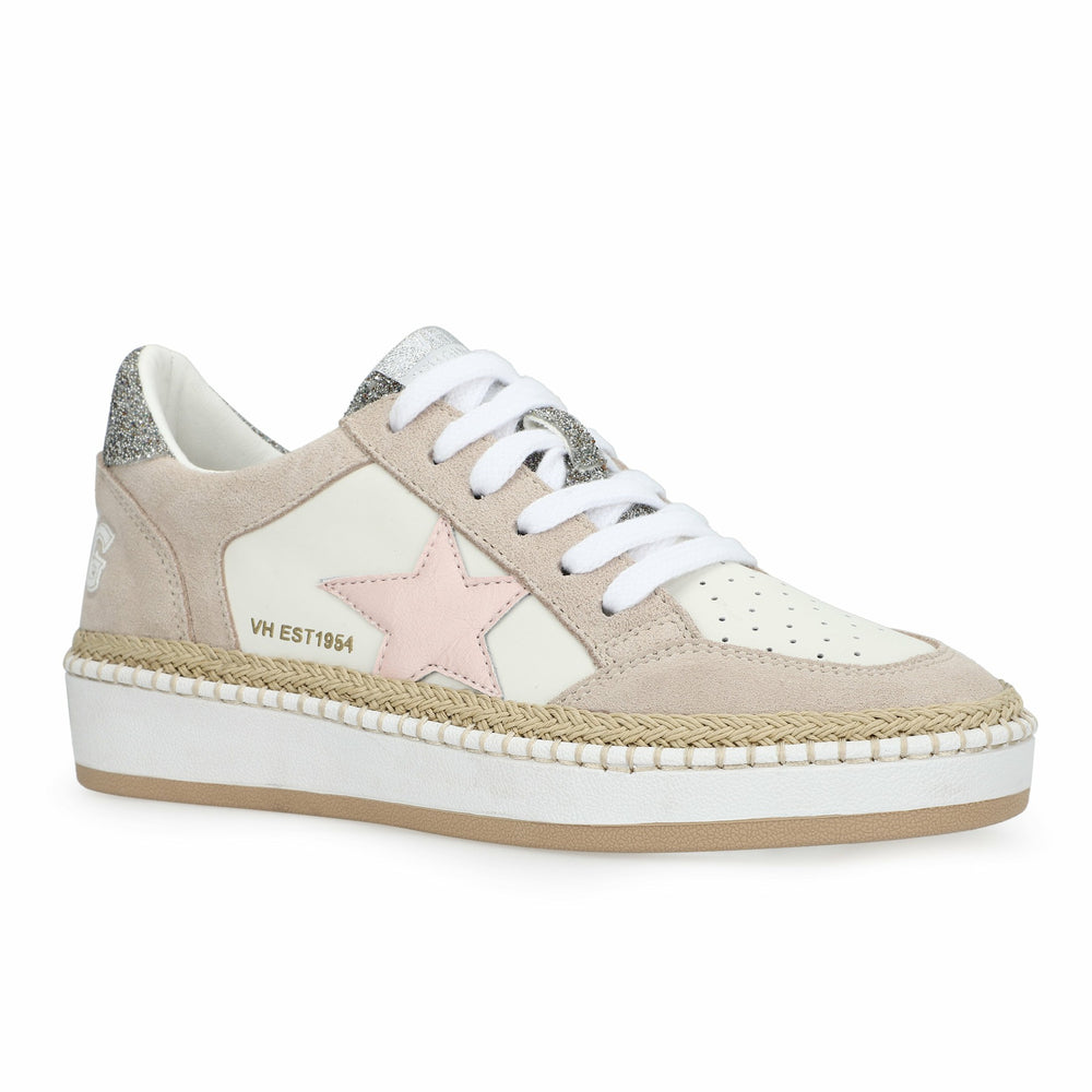 DENISSE 29 - RAFFIA/PINK/SILVER | Vintage Havana Shoes