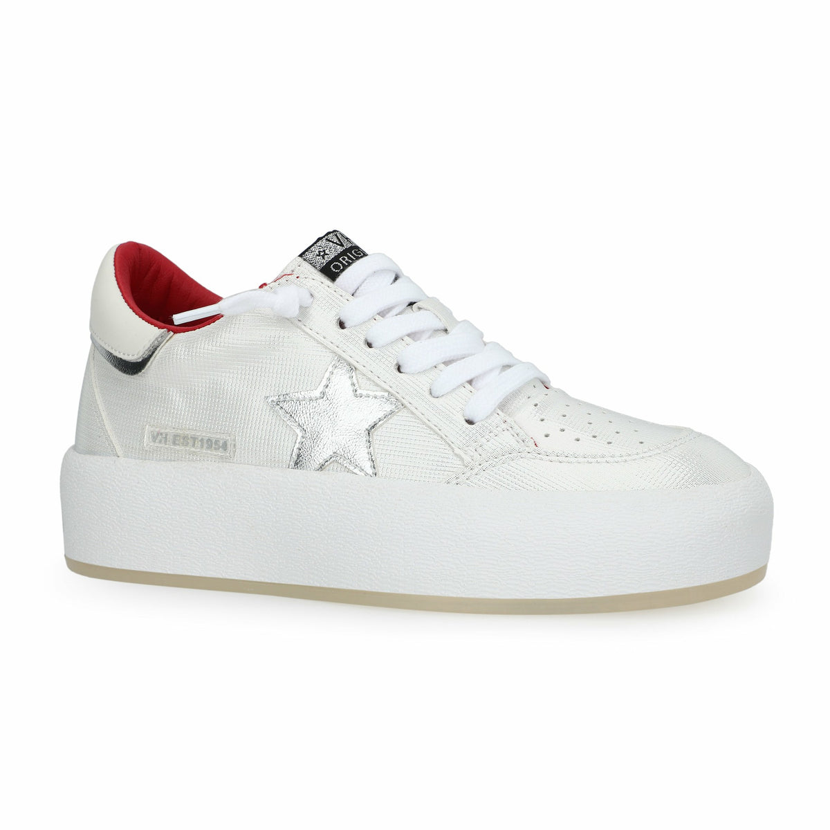 REAM 10 - WHITE/SILVER/RED | Vintage Havana Shoes