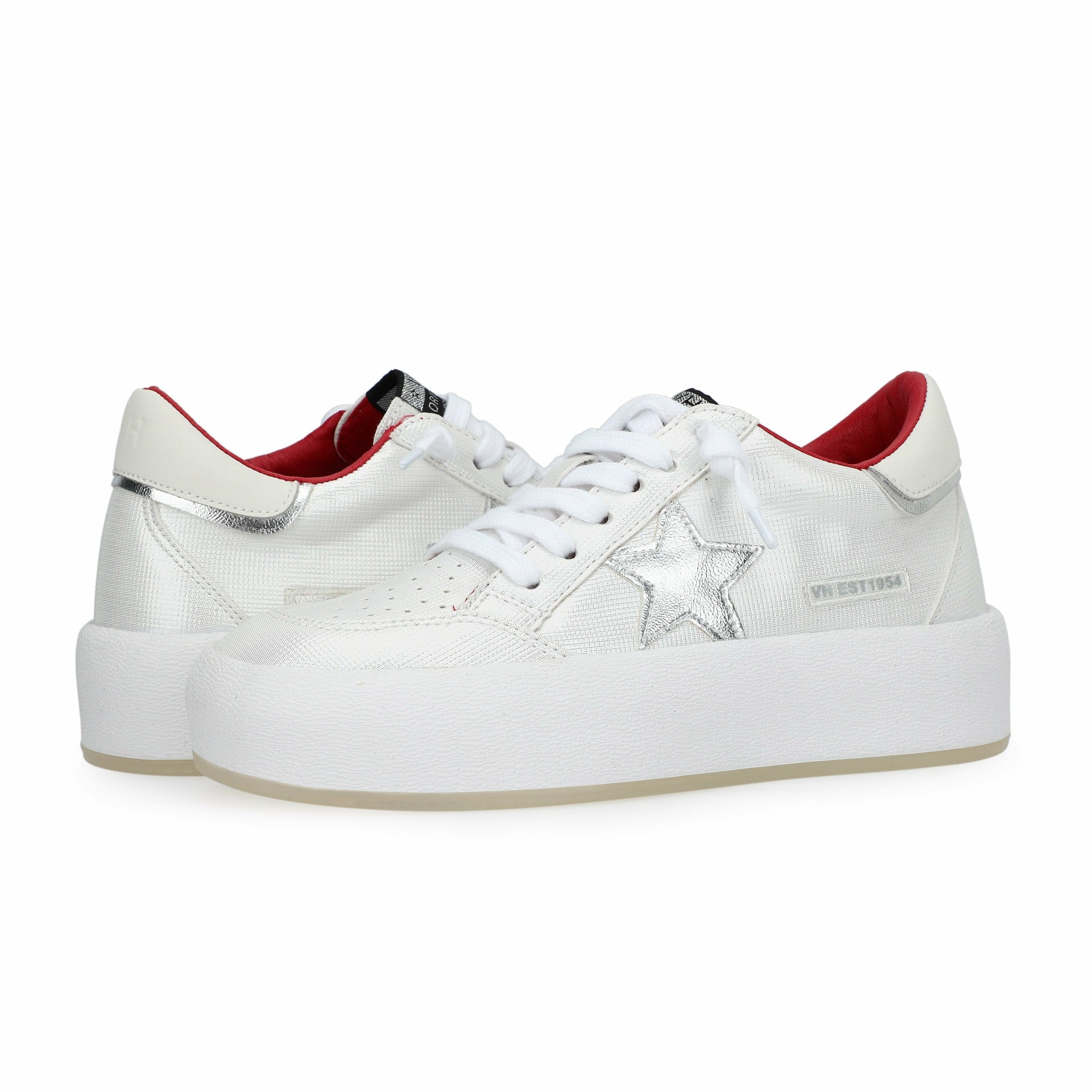REAM 10 - WHITE/SILVER/RED | Vintage Havana Shoes