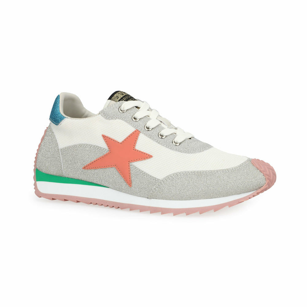 SHOOTER 11 - SILVER GLITTER PEACH MULTI | Vintage Havana Shoes