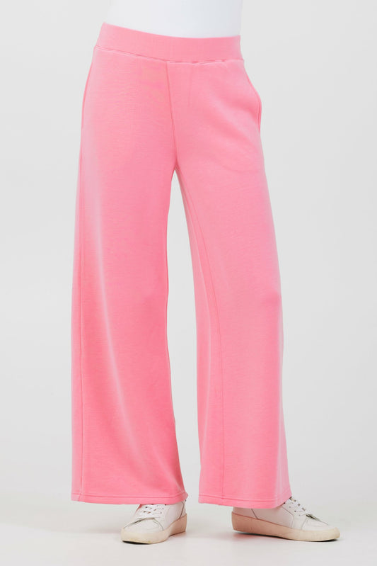 Coastal Coral Cloud Fleece Flare Pants | Vintage Havana Women
