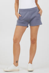 Storm Blue Essential Fleece Shorts | Vintage Havana Clothing