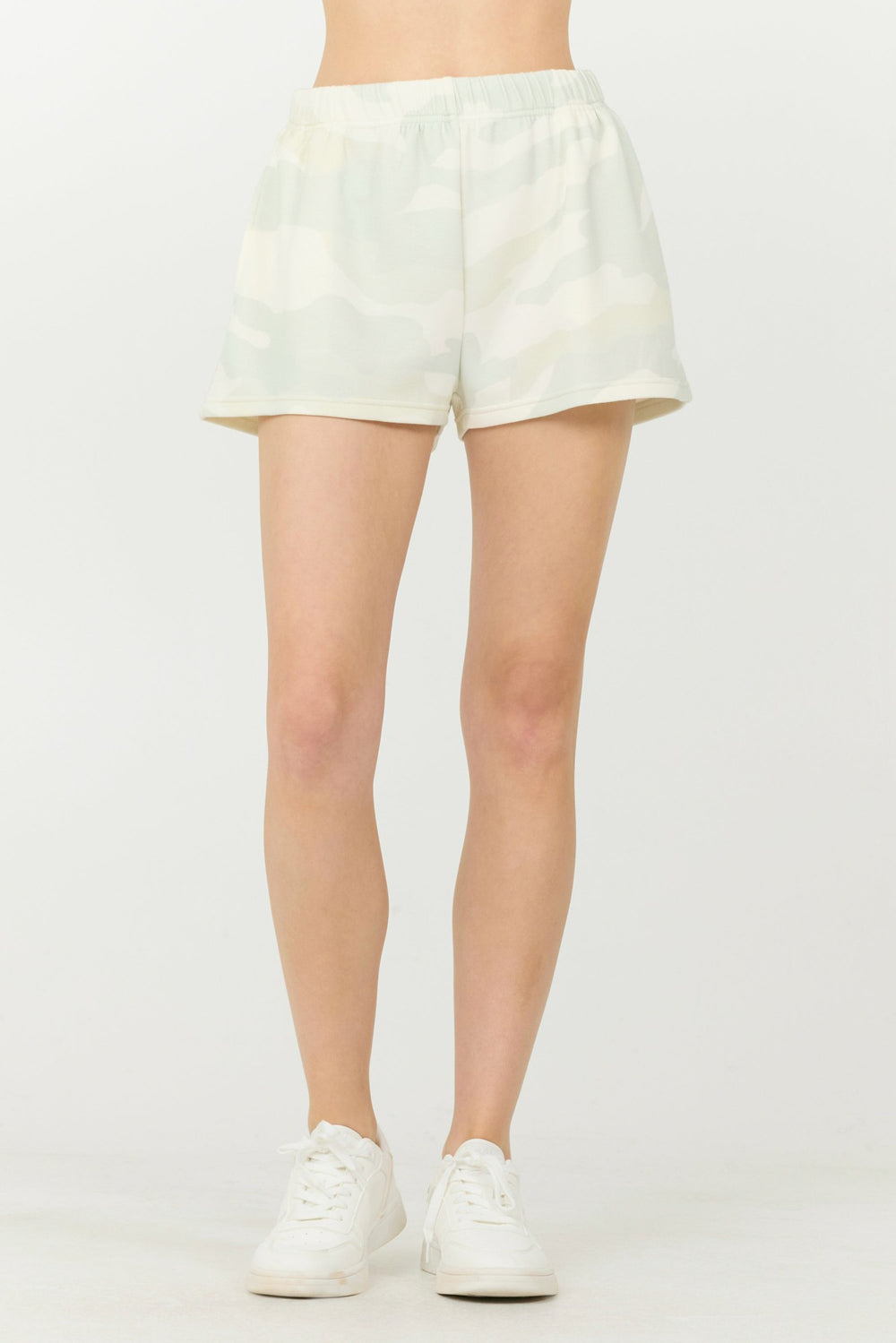 Spring Camo Printed Cloud Fleece Shorts | Vintage Havana Clothing