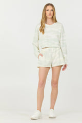Spring Camo Printed Cloud Fleece Shorts | Vintage Havana Clothing