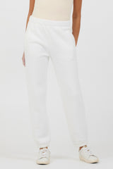 White Essentials Fleece Joggers | Vintage Havana Clothing
