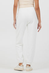White Essentials Fleece Joggers | Vintage Havana Clothing