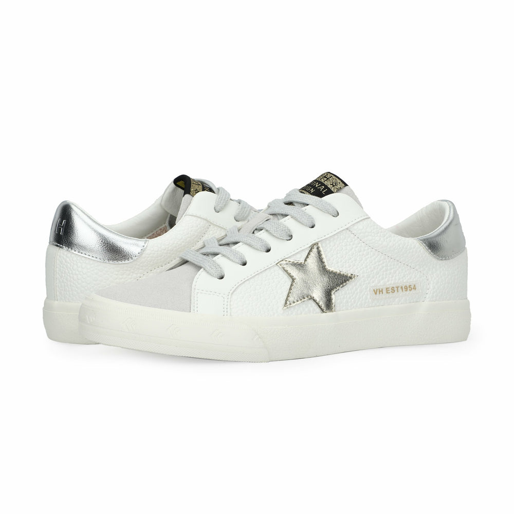 GRANDE - WHITE PEBBLED/WASHED SILVER | Vintage Havana Shoes