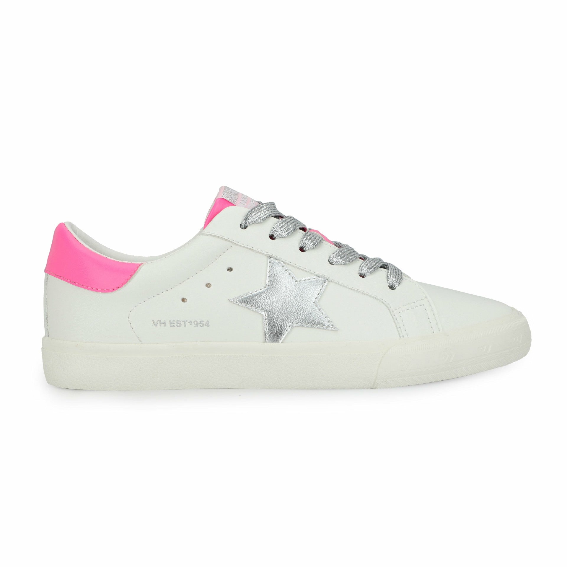 GRANDE - WHITE/WASHED SILVER/PINK | Vintage Havana Shoes