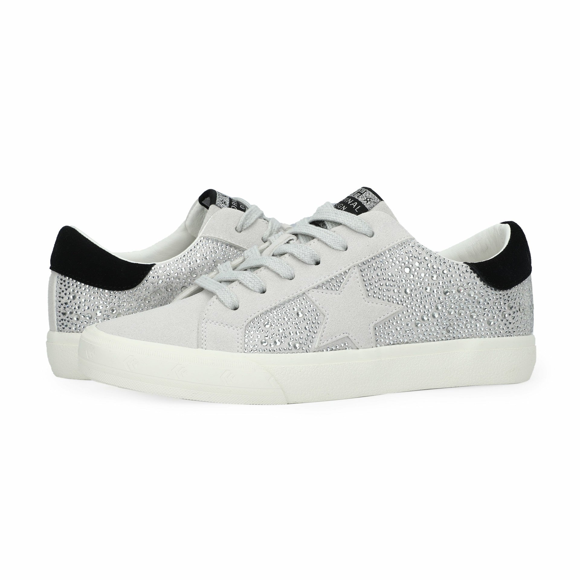 GRANDE - SILVER RHINESTONE/GREY MULTI | Vintage Havana Shoes