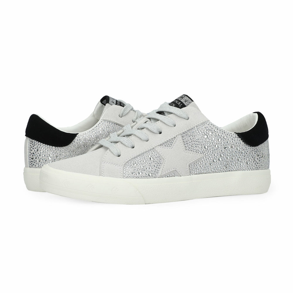 GRANDE - SILVER RHINESTONE/GREY MULTI | Vintage Havana Shoes
