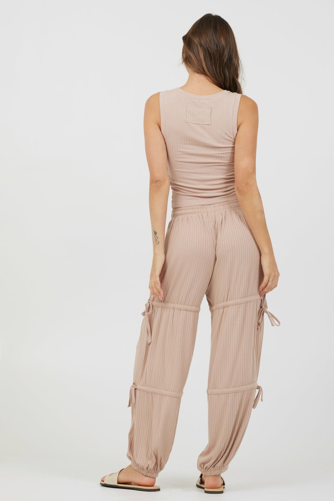 Nude Wide Rib Fitted Tank | Vintage Havana Clothing