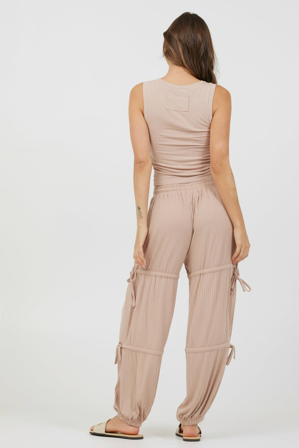Nude Wide Rib Fitted Tank | Vintage Havana Clothing