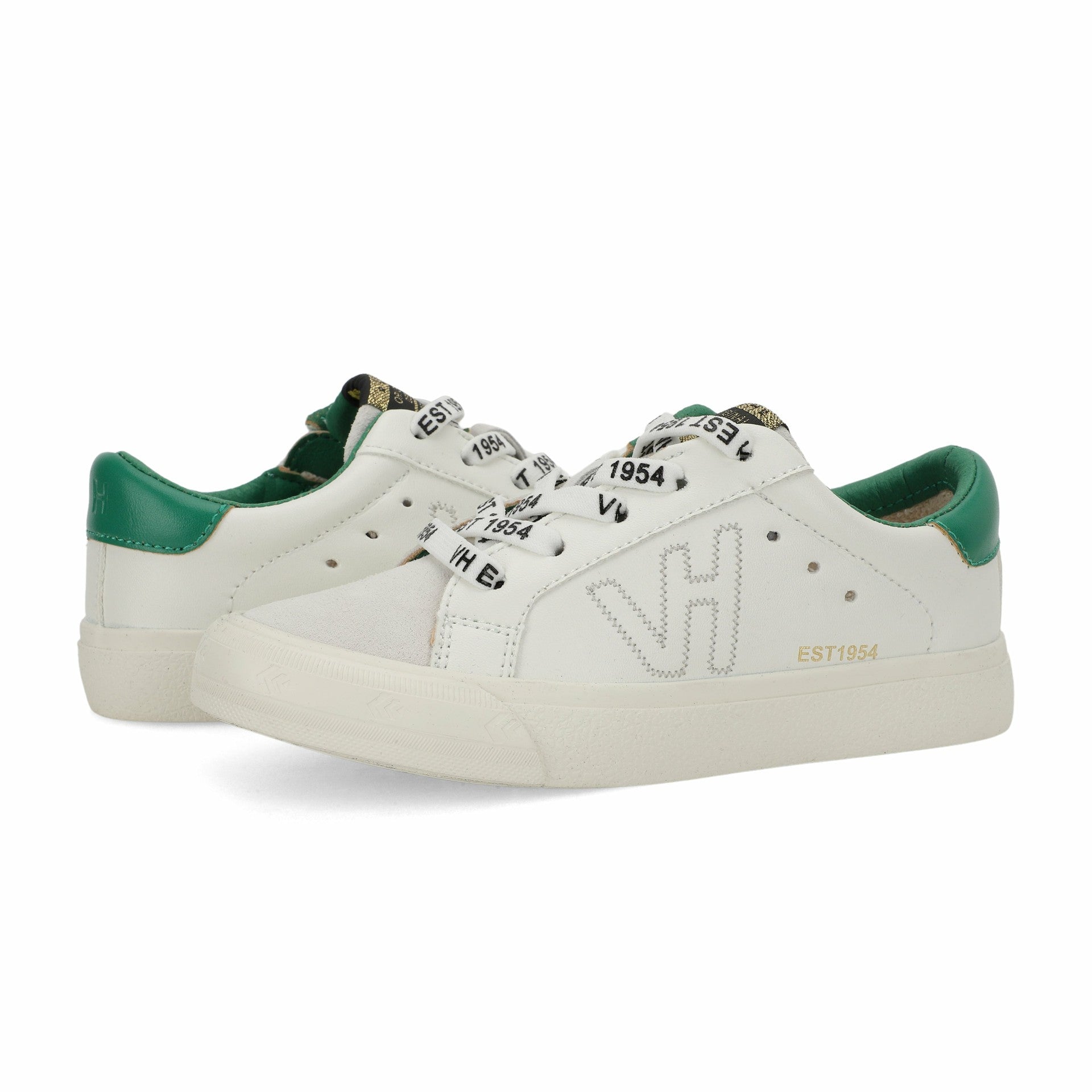 KIDS VITA - WHITE GREY GREEN | Vintage Havana Shoes