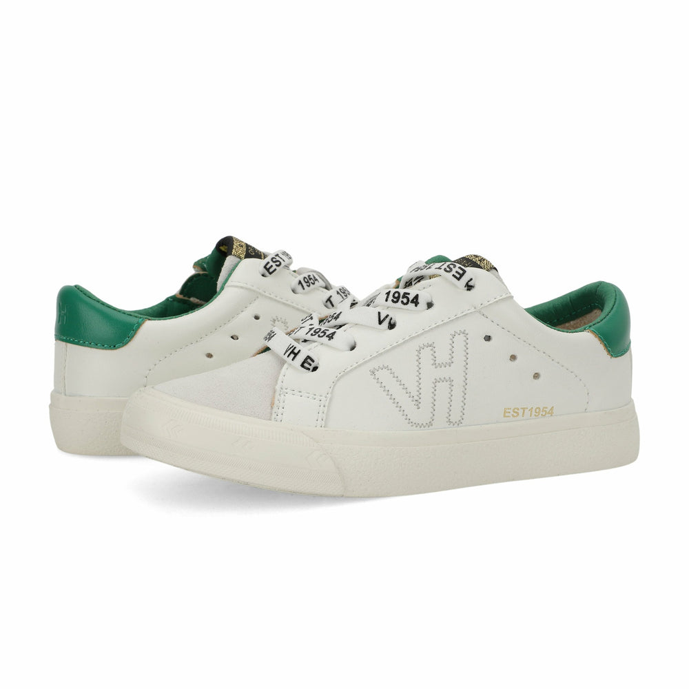 KIDS VITA - WHITE GREY GREEN | Vintage Havana Shoes