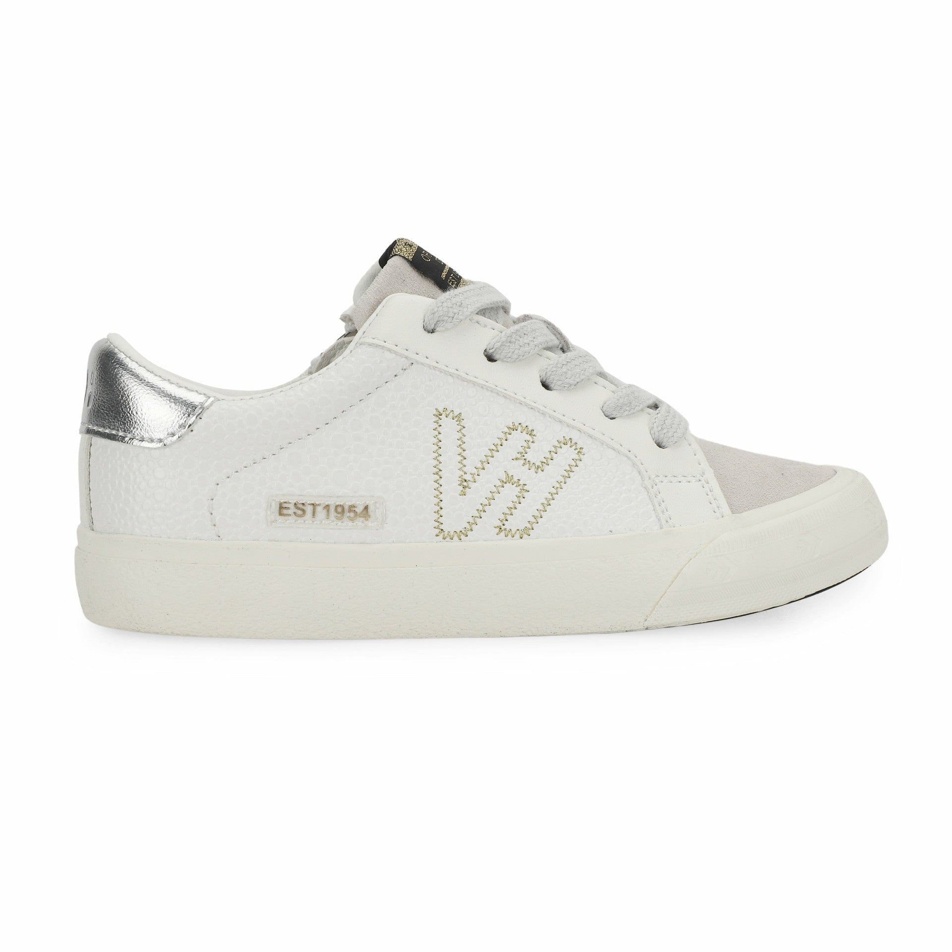 KIDS VITA - WHITE PEBBLED GREY | Vintage Havana Shoes