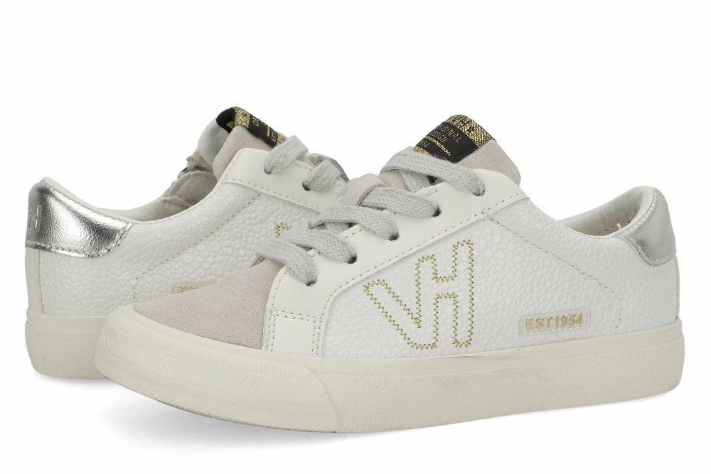 KIDS VITA - WHITE PEBBLED GREY | Vintage Havana Shoes