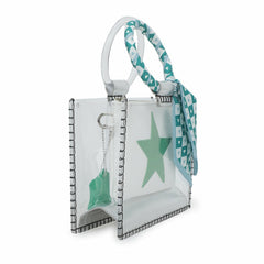 MINI MOLLY - SCARF WHITE GREEN | Vintage Havana Accessories