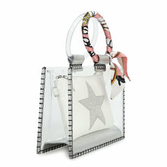 MINI MOLLY - SCARF WHITE PEARL | Vintage Havana Accessories