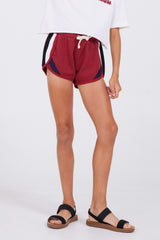 Red Ringer Tape Shorts | Vintage Havana Clothing