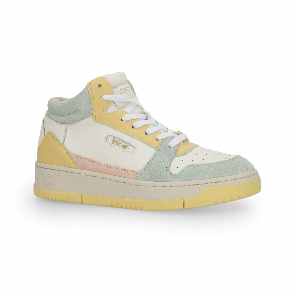 CELESTE 2 - WHITE PALE YELLOW MINT | Vintage Havana Shoes