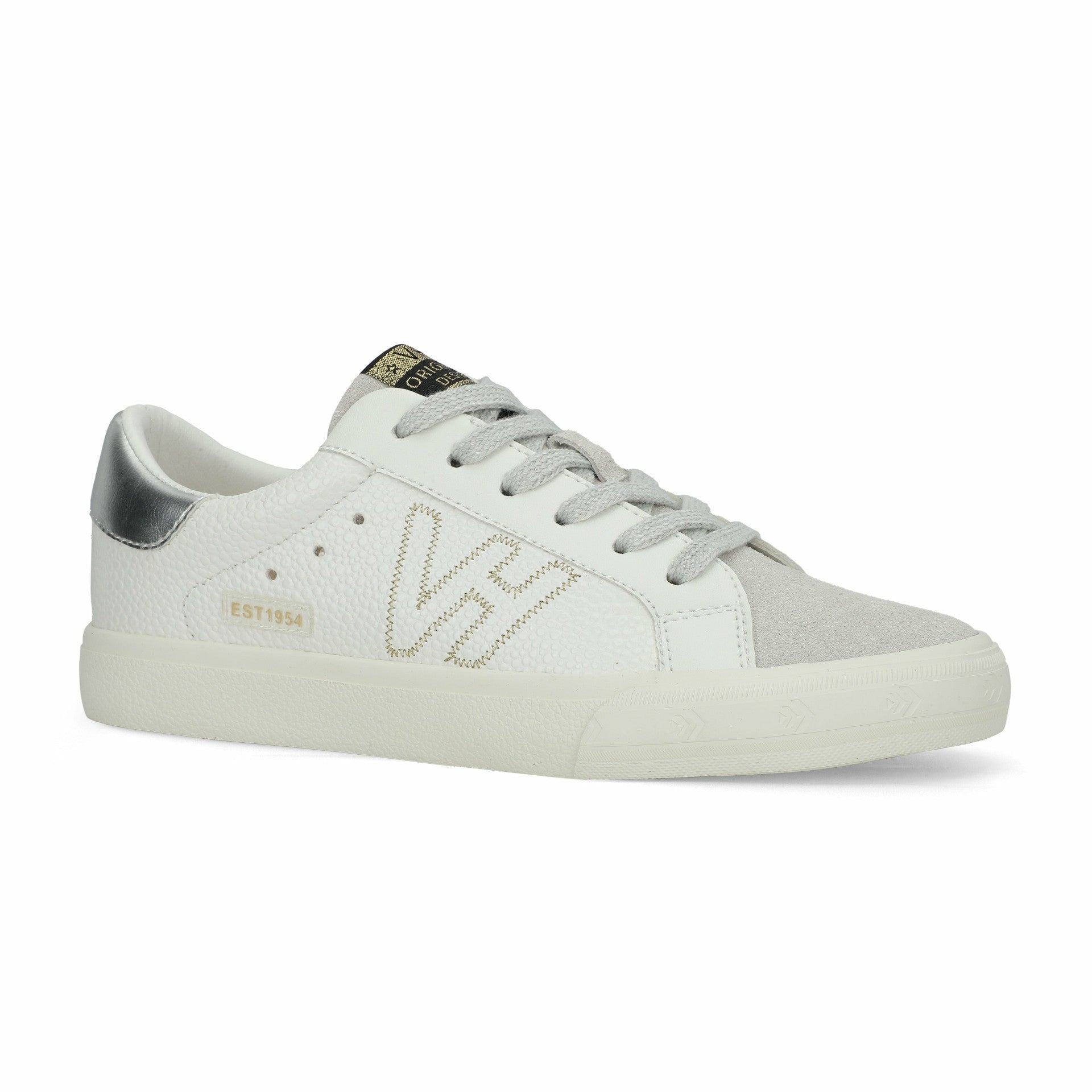 STARTER - WHITE PEBBLED GREY | Vintage Havana Shoes