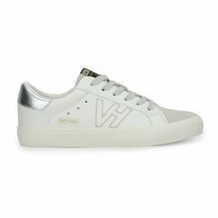 STARTER - WHITE PEBBLED GREY | Vintage Havana Shoes